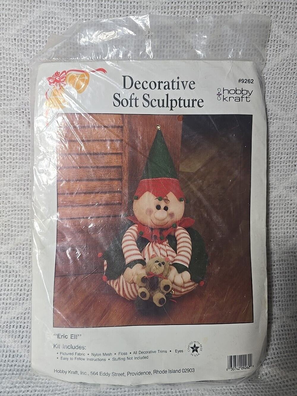 Vintage Hobby Kraft Decorative Soft Sculpture Kit Eric Elf Christmas NEW Sealed